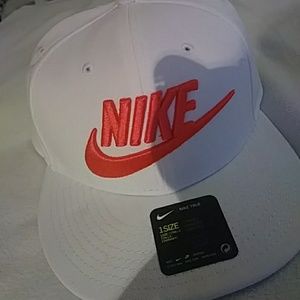 White and Orange Snapback